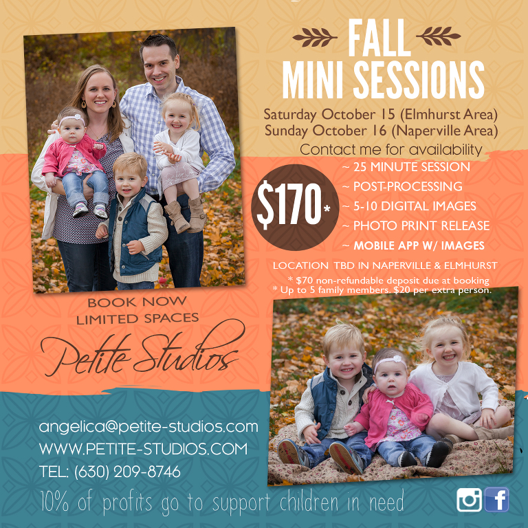 Fall Mini Sessions in Naperville and Elmhurst 